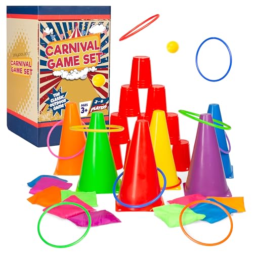 Play Platoon 39-Piece Carnival Party Game Set for Kids & Outdoor Fun