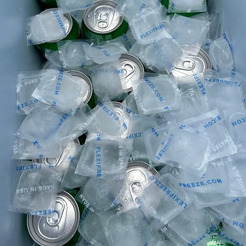 FlexiFreeze 5 lb Reusable Ice Cubes - Quick-Freezing, Long-Lasting Cooler Ice