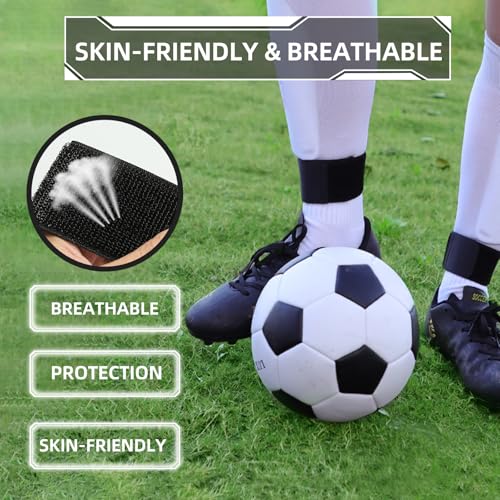 Elastic Soccer Shin Guard Straps - 4 Pack for All Ages