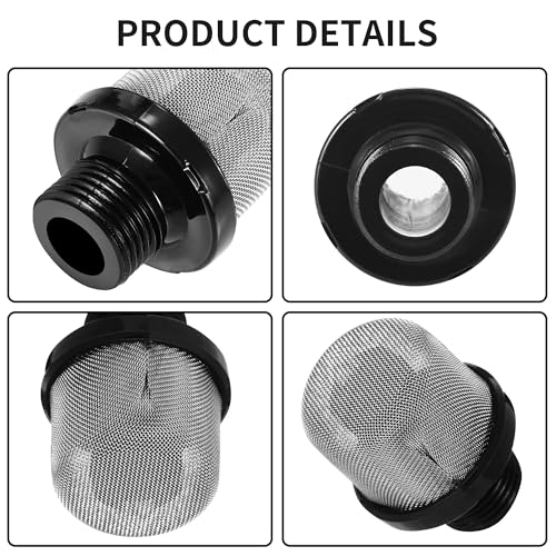 2 Pack 288716 Airless Paint Sprayer Inlet Suction Strainer, 3/4 Inch Thread, Compatible with Magnum X5 LTS15 X7 LTS17 ProX7 ProX17 ProX9 ProX19, Replaces 243-082, 243082, 195697