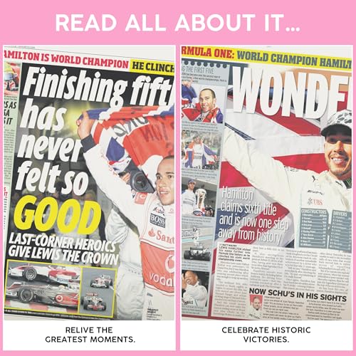 Lewis Hamilton Personalized History Newspaper Book - F1 Fan Gift