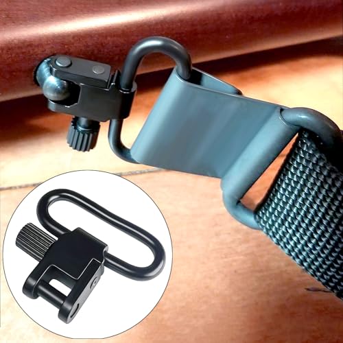 2 Pcs Heavy Duty Sling Swivel Mounts, 1.25 Inch Quick Detach Push Button