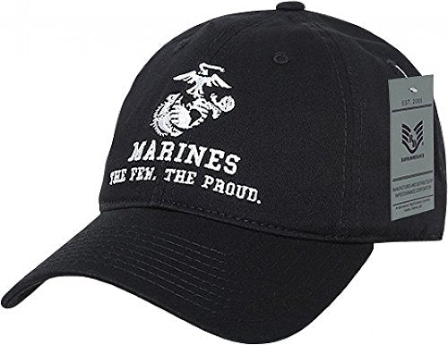Rapid Dominance Relaxed Cotton Cap - Black-w Embroidered 6-Panel Hat