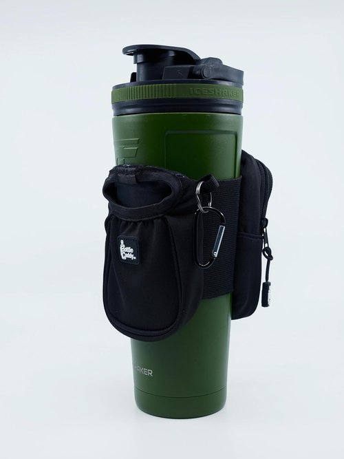 Bottle Caddy Pro - The Advanced Water Bottle Pouch with Phone Holder and Removable Sling for 30-40oz Bottles, Ideal for Gym Lovers, Hikers, and Athletes, Made from Neoprene