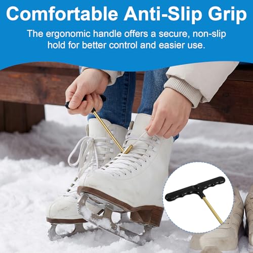Stainless Steel Skate Lace Tightener & Boot Hook Tool for Ice & Roller Skates