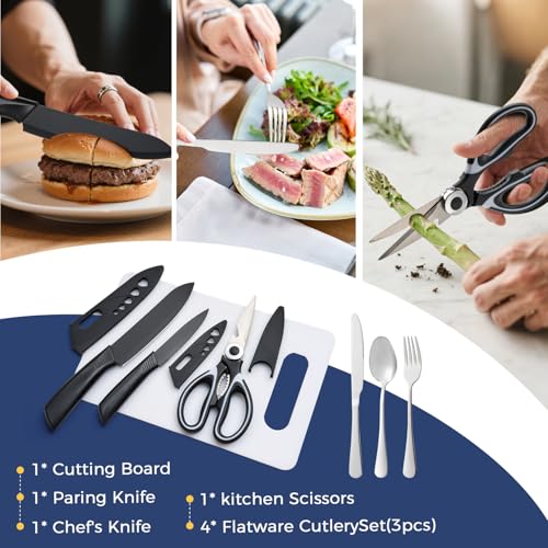 THTYBROS 34-Piece Portable Camping Kitchen Utensil Set - Outdoor Cookware & Grill Tools