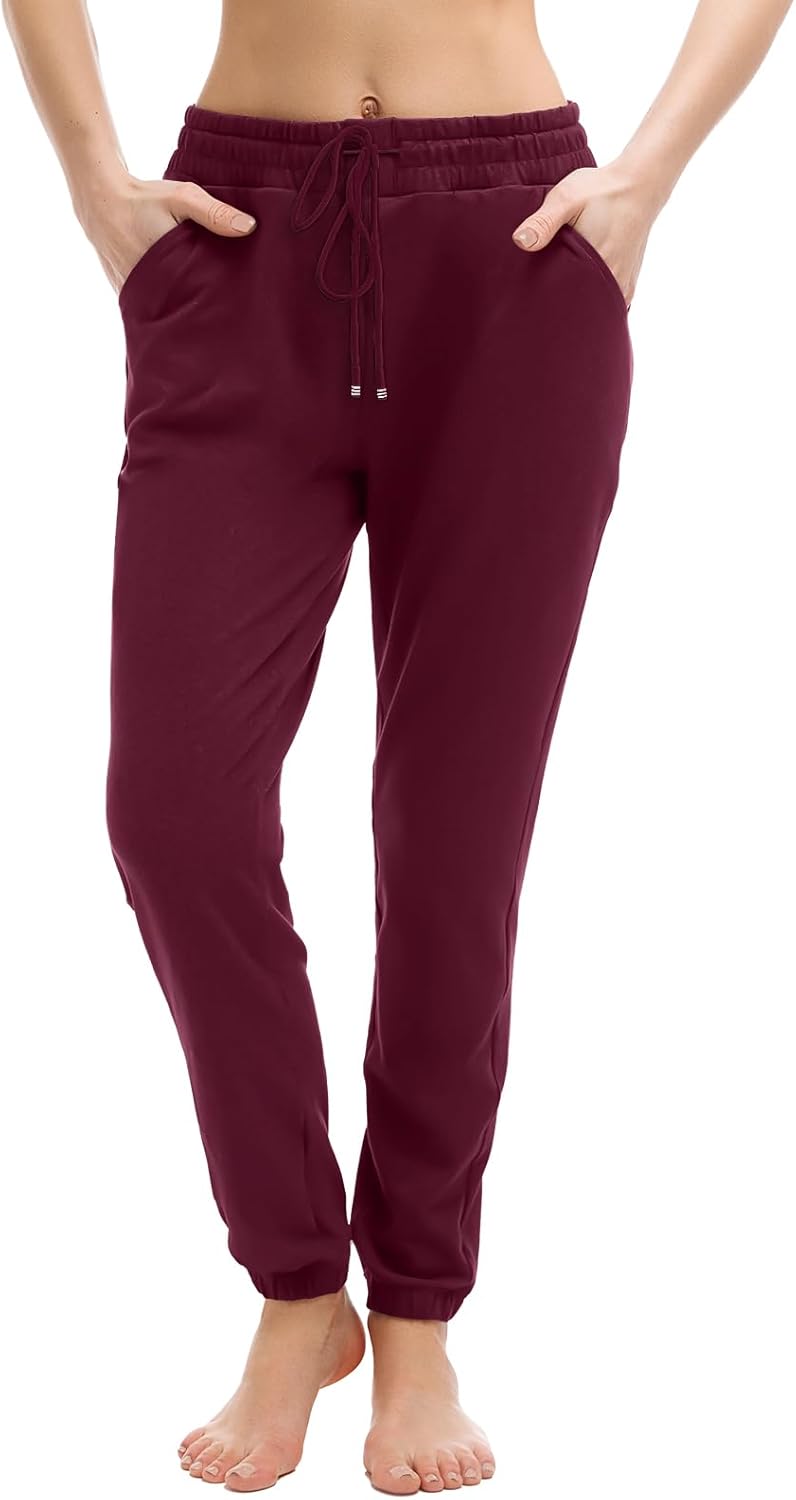 Walifrey Women's Joggers - Comfortable Drawstring Sweatpants with Pockets for Lounging & Gym