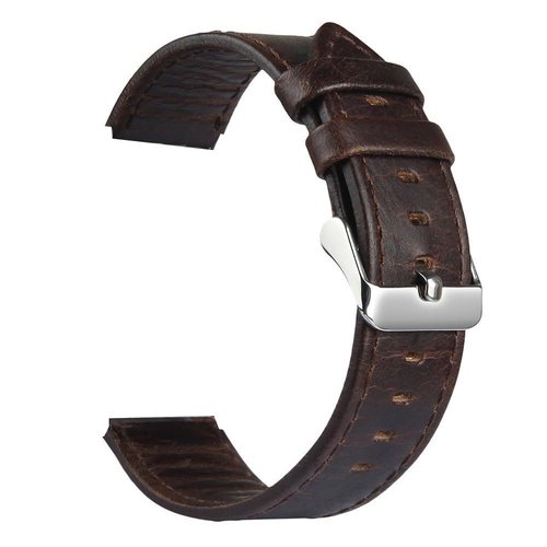 Lamshaw Compatible with COROS PACE 3 Bands, 20mm, 22mm Genuine Leather Band Replacement Smartwatch Strap Wristband Compatible for COROS PACE 3 / APEX 2 Pro / APEX Pro / APEX 46mm/APEX 2 / PACE 2 / APEX 42mm Smartwatch (22mm size band, Coffee)
