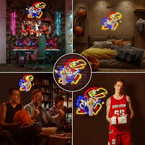 Dimmable University Basketball Team Neon Sign Light - 14.1x12.4in