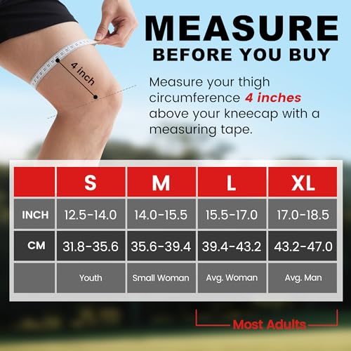ZOYER Medium Knee Support Brace with Gel Patella Pad, 2 Pack for Men & Women
