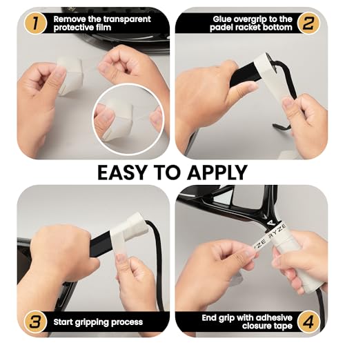 Padel Racket Overgrip - Non-Slip Sweat Absorbent Grip for Tennis & Pickleball