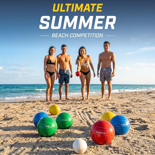 Resin Bocce Ball Set - 90mm Outdoor Game for Lawn Fun