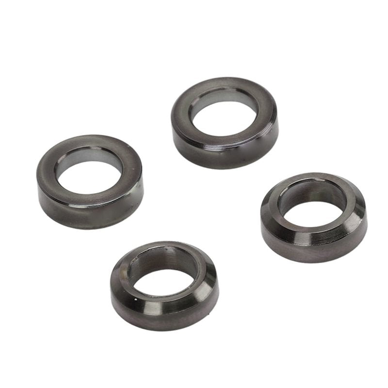 Brake Caliper Spacer, 4pcs Alloy Concave and Convex Washer for Mountain Bike Brake Calipers (Black)