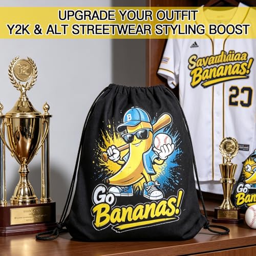 Savannah Bananas Drawstring Bag - Durable Sports & Daily Use