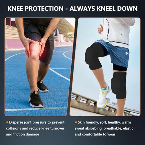 Volleyball Knee Pads - Soft Breathable Protection for Dance, Black Small