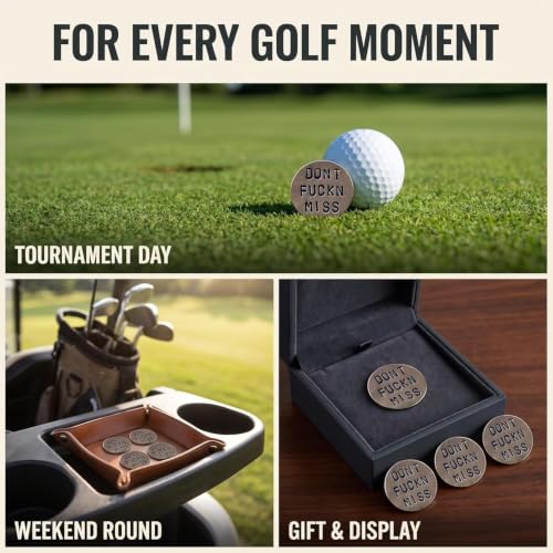 Funny Golf Ball Marker - Unique Novelty Gift for Golfers