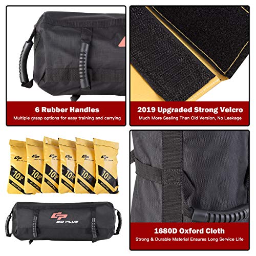 Adjustable Workout Sandbag with Filler Bag & 6 Handles - 60 LBS