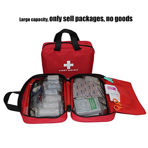Empty First Aid Kit Bag - Waterproof Nylon Emergency Pouch