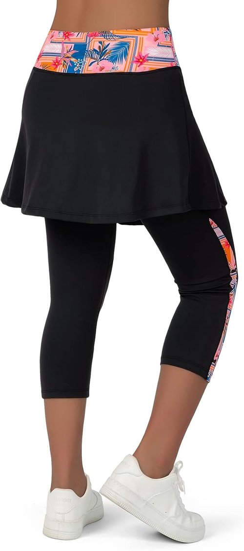 ANIVIVO Skirted Leggings for Women - Stylish Yoga & Tennis Leggings with Pockets | Comfortable Fit