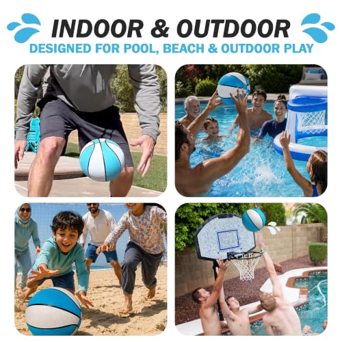 Botabee Size 7 Water Basketball 9.4-inch Diameter for Pool Games Summer Fun