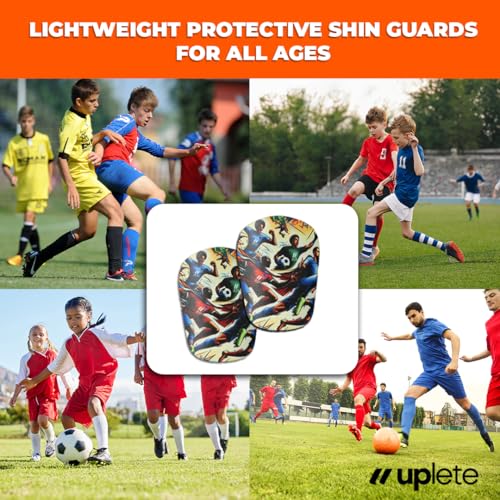 Mini Soccer Shin Guards for Kids & Adults - Lightweight Protective Pads