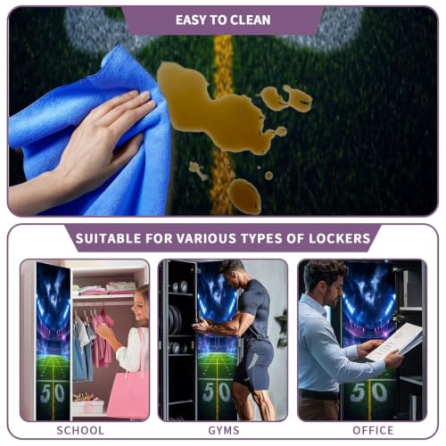 Magnetic Wallpaper for School Lockers - American Football Stadium - 12" x 36" - 2 Pcs