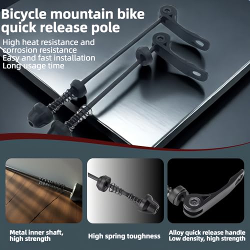 Quick Release Bike Skewer Set 145/180mm - 18cm Tool-Free for MTB/Road Bikes
