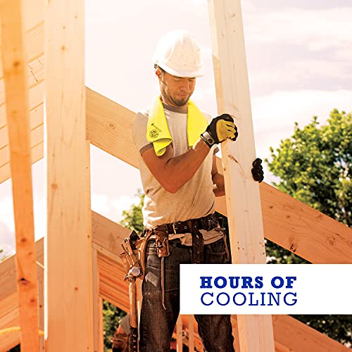 Mini Cooling Neck Towel - 29" x 3" Hyper-Evaporative Wrap - High Vis Orange