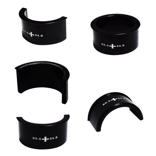 Xmomx 3 Kinds Front Derailleur Adjust Conversion Clamp Shim Spacer Adapter Sheet 28.6 to 31.8 to 34.9mm Aluminum Alloy for MTB Mountain Road Bicycle 1 Set