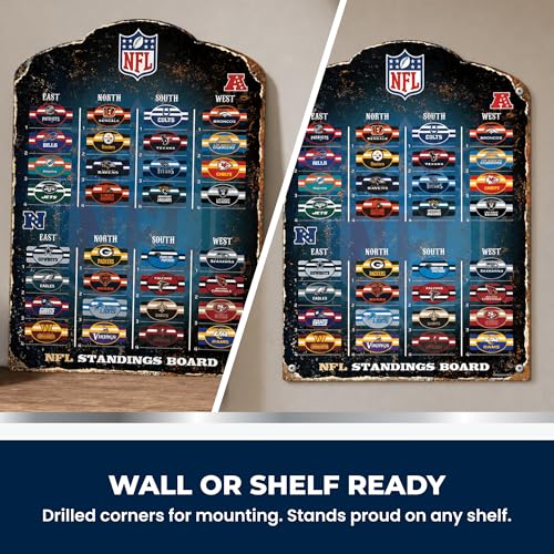 NFL Magnetic Standings Board with 32 Team Embossed Magnets