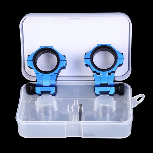 WestHunter Optics Adjustable Height Dovetail Scope Rings, 1 Inch 30 mm Precision Scope Mount | Blue