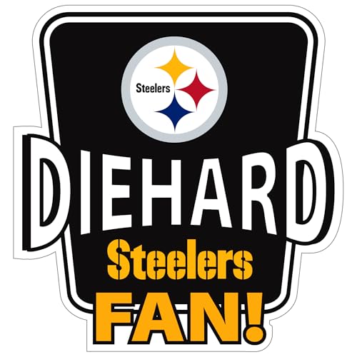 Pittsburgh Steelers Auto Decal - Die-Hard Fan Vinyl Sticker