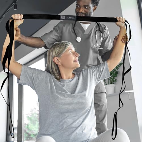 Premium Multi-Loop Stretching Strap for Yoga & Physical Therapy - Black
