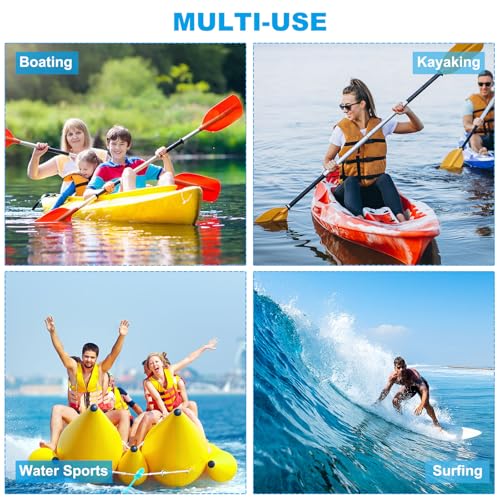 Floating Neoprene Keychain - Waterproof Buoyant Key Ring for Boating - Yellow