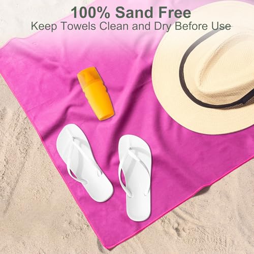 Microfiber Travel Towel Set - Quick Dry & Absorbent - Army Green, M Size