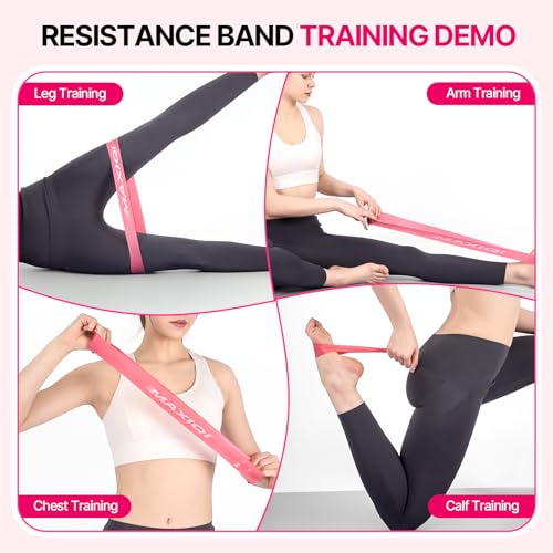 Resistance Loop Bands Set - 5 Elastic Levels for Strength Training & Yoga