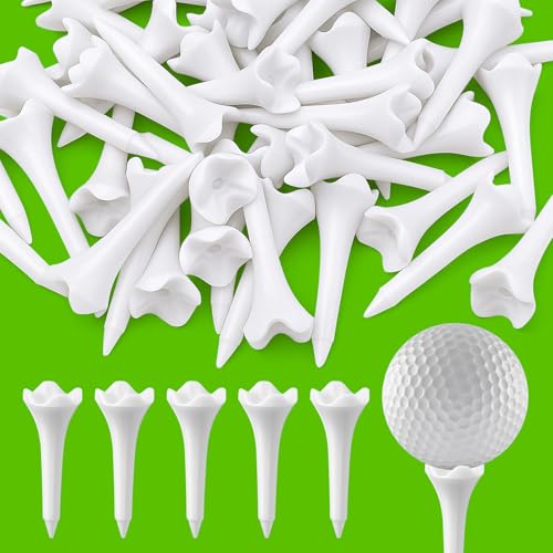 50 Pack Short Plastic Golf Tees - 1.5 Inch for Drivers & Woods