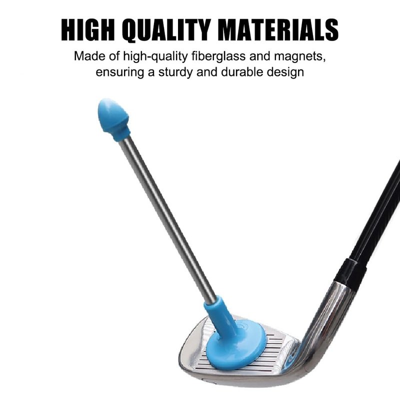 MiOYOOW Golf Alignment Rods, Magnetic Golf Club Alignment Stick Foldable Golf Trainning Aid Sticks for Helping Align Your Golf Shot