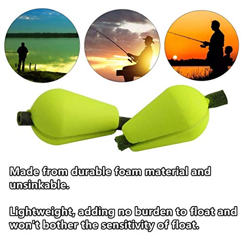 15 Foam Teardrop Strike Indicators for Fly Fishing - Bright Colors