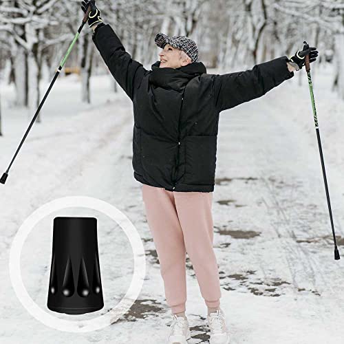 Trekking Pole Tips - Replacement Rubber Tips for Hiking & Walking Sticks