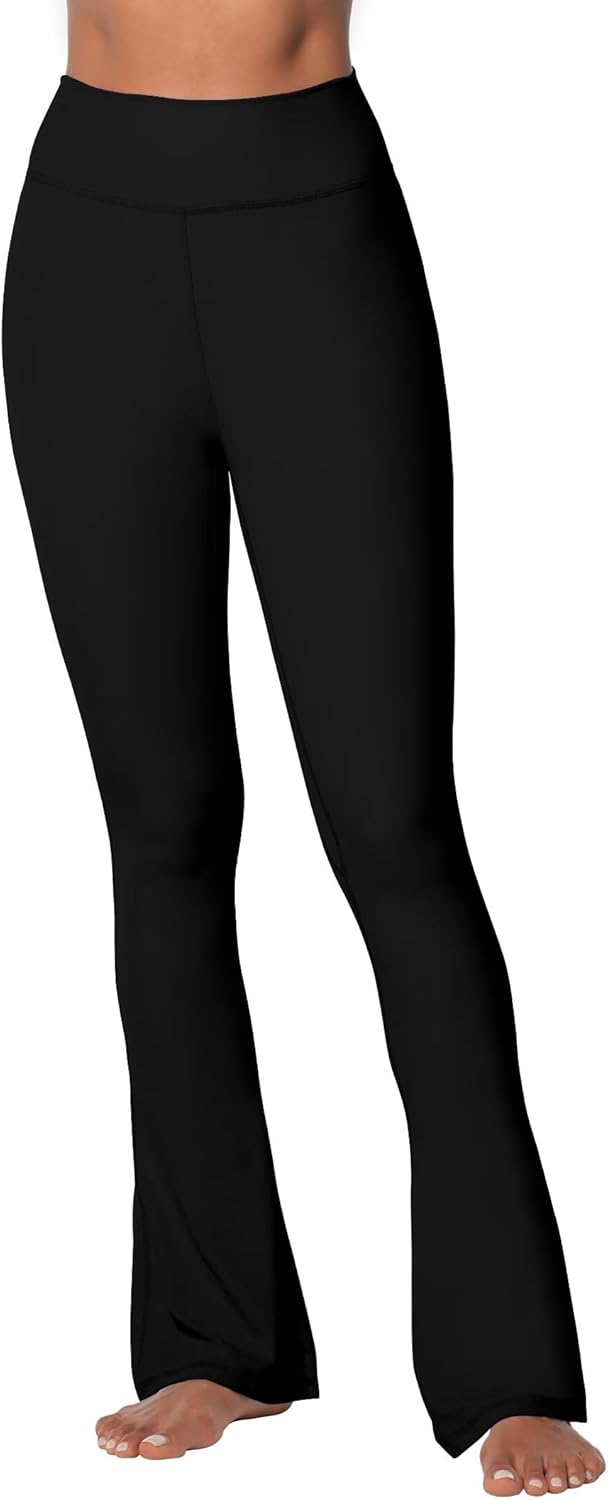 Sunzel High Waist Mini Flared Leggings - Tummy Control Yoga Pants for Women | Casual Flare Design