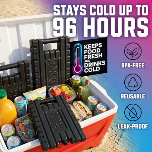 Miami Ice Packs for Coolers 12x9 XL - Reusable Gel Ice Packs 1-pack