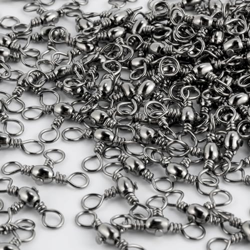 30 Pack 44LB Three Way Swivels Fishing Tackle for Catfish Rig