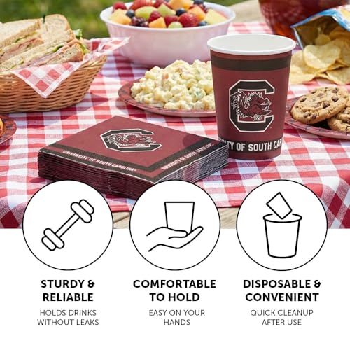 University of South Carolina Paper Cups - 20 Count, 9 oz