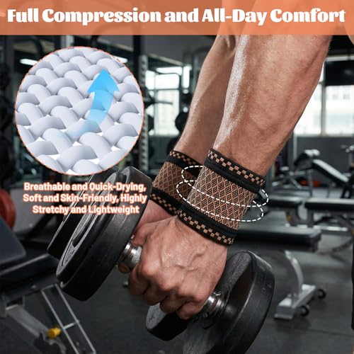 Wrist Compression Sleeve - 2 Pack, Small Size Elastic Support