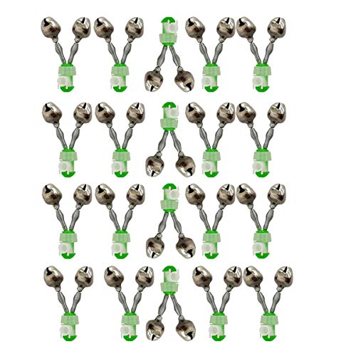Spiral Clip Fishing Bells - 20pcs Loud Bite Alarm Set