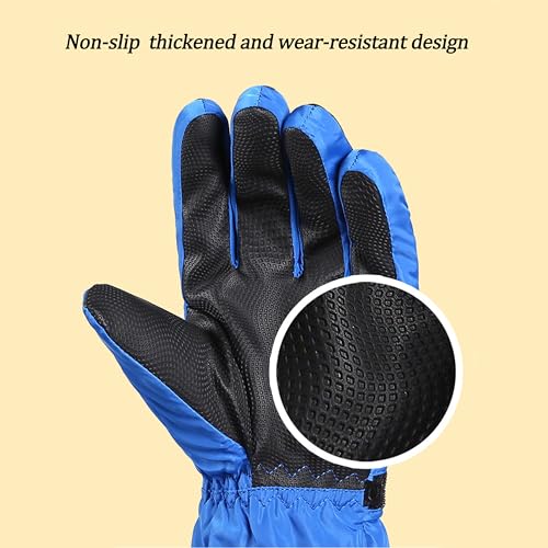 Winter Skiing Snowboarding Gloves for Kids - Pink Mittens