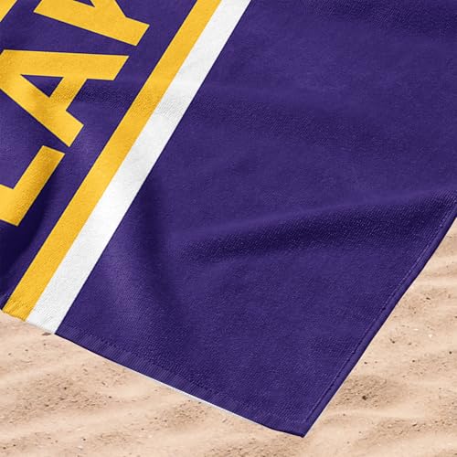 Los Angeles Lakers Microfiber Beach Towel - 30 x 60 Inches