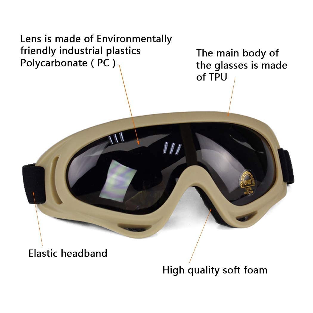 AOUTACC Airsoft Mask with Tactical Goggles,Airsoft Mask with Ear Protection, Airsoft Protective Gear Set for Adult Men Women BBS Paintball Shooting CS Survival Games Cosplay (at)