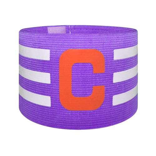 Adjustable Soccer Captain Armband - Unisex - Purple